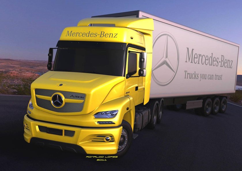 Капотный грузовик Мерседес