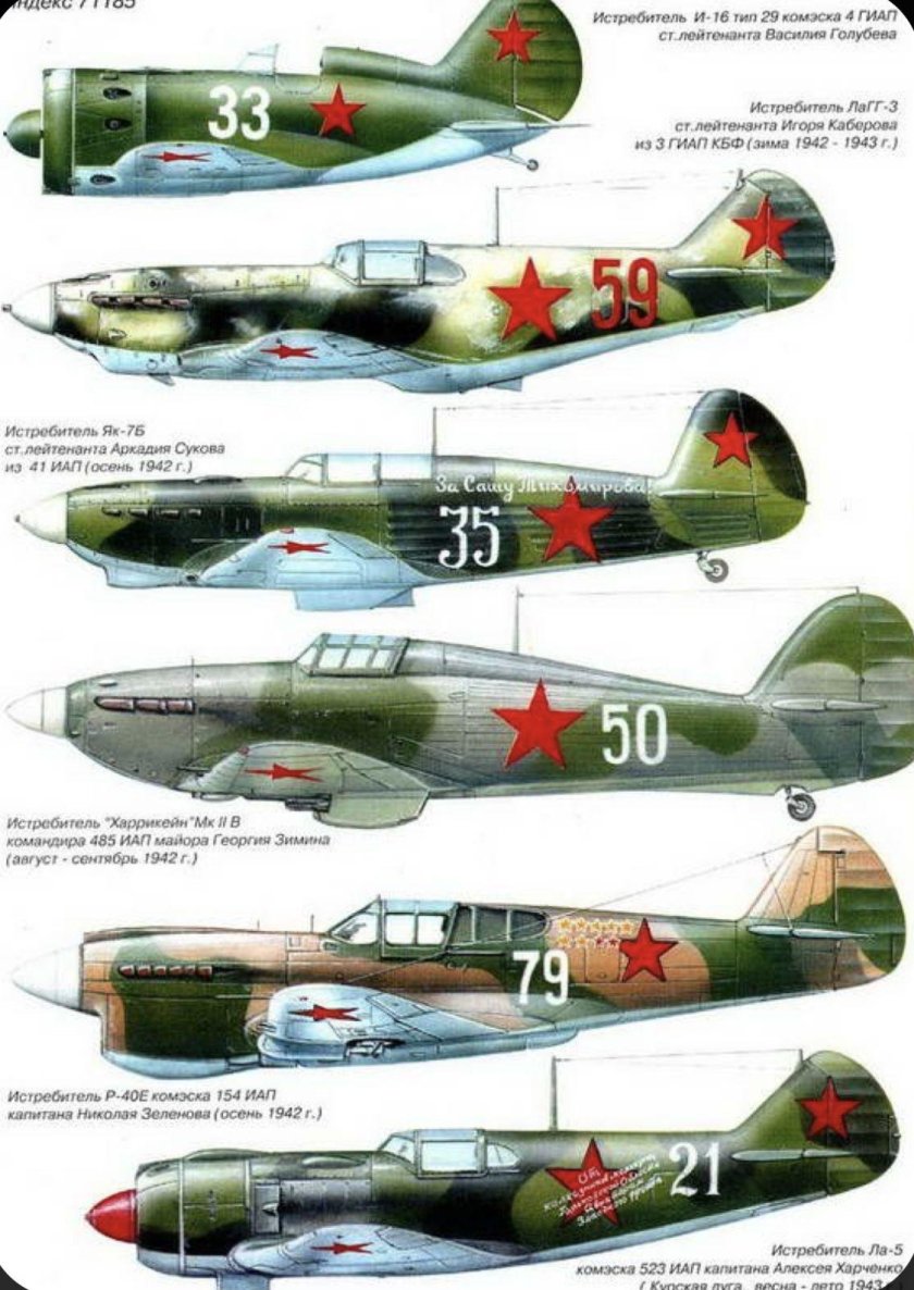 Окраска самолетов ВВС РККА 1941г.