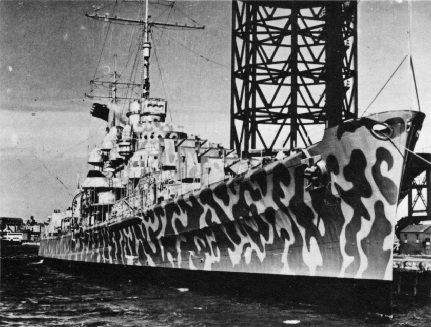 Ослепляющий камуфляж кораблей первой мировой войны