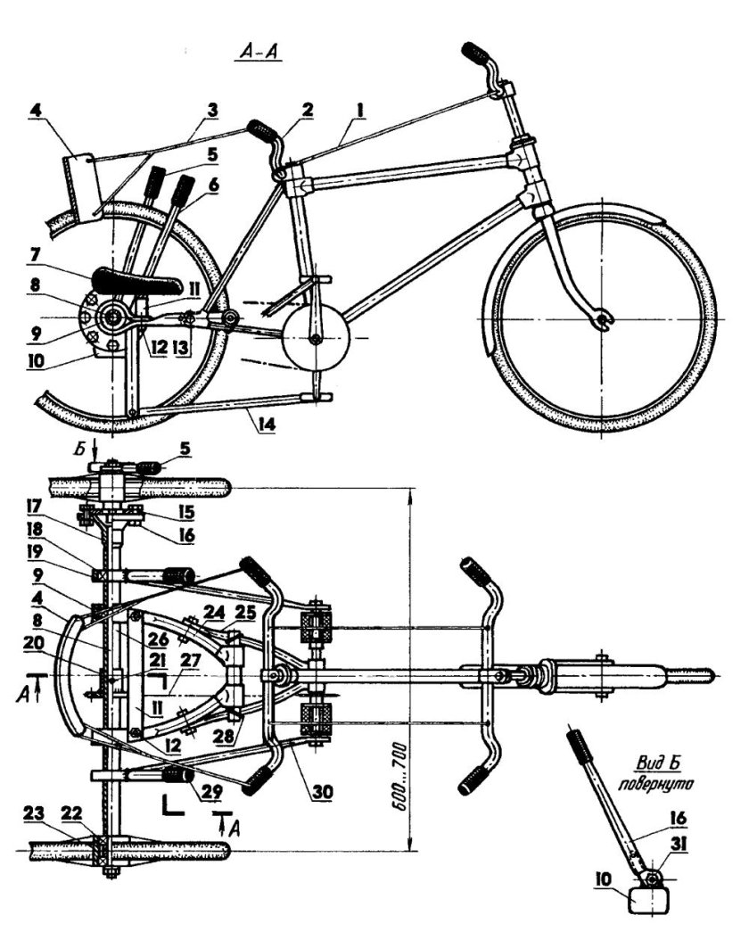 Чертеж велосипеда стелс