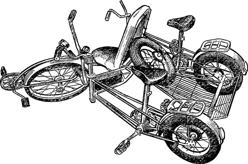 Моделист конструктор трехколесный велосипед