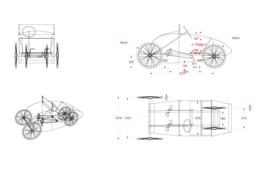 Велокар Моше чертежи