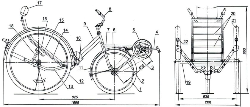 Веломобиль PODRIDE чертежи