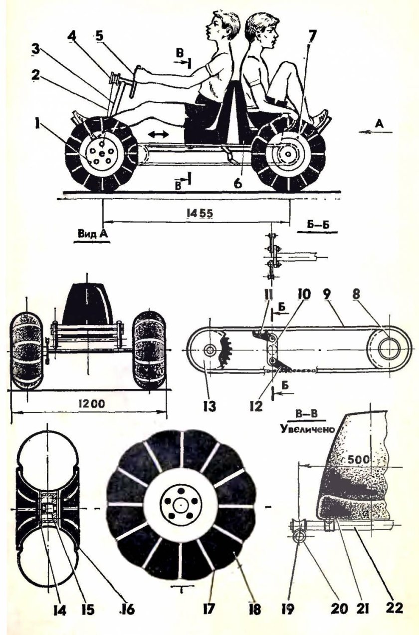 Веломобиль PODRIDE чертежи