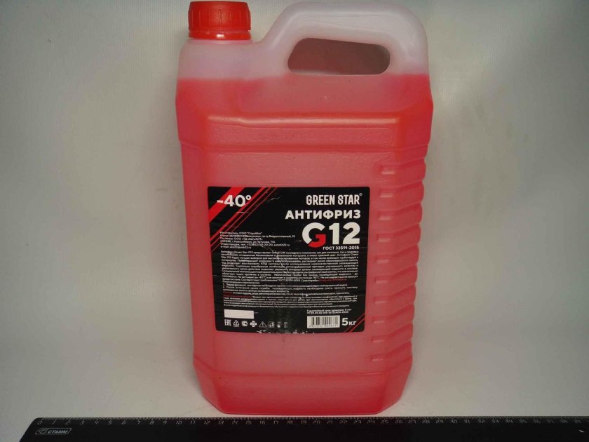 Антифриз g 12 красный