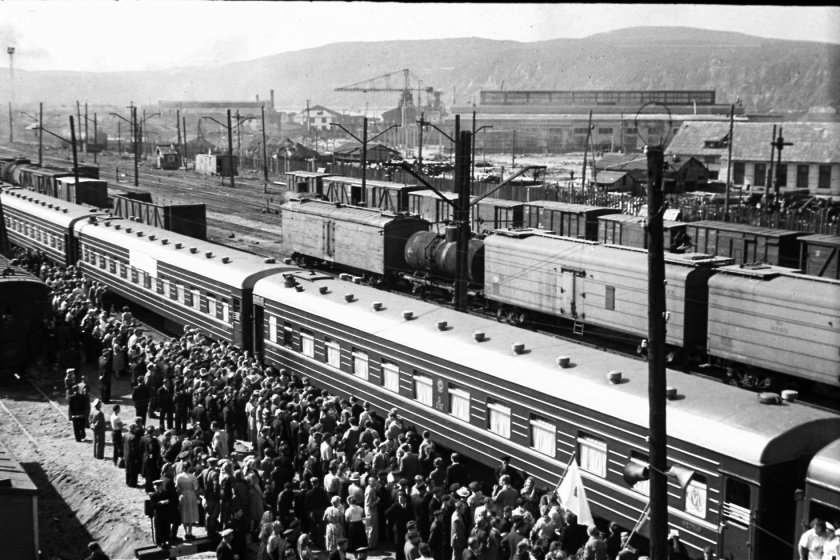 ЖД вокзал Мурманск 1950
