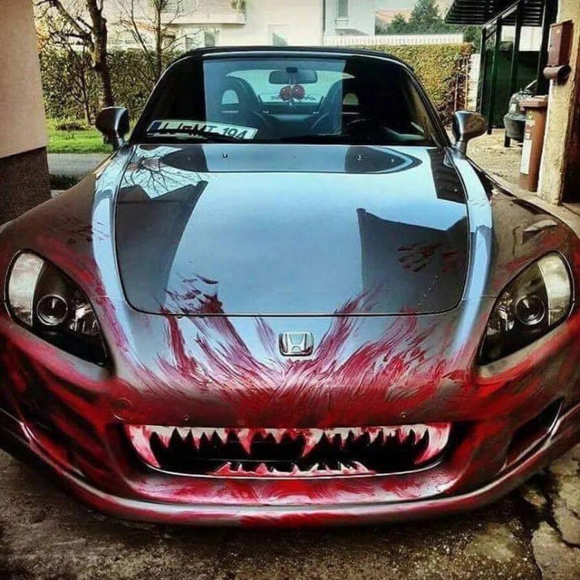 Аэрография на машине