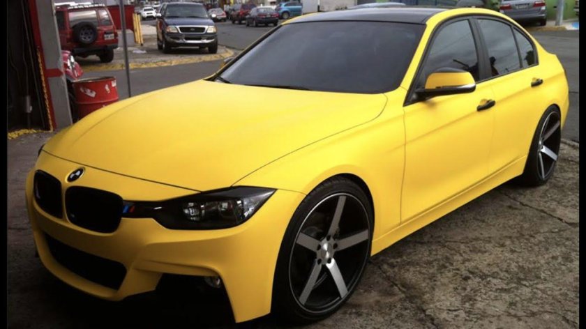 BMW f30 Yellow