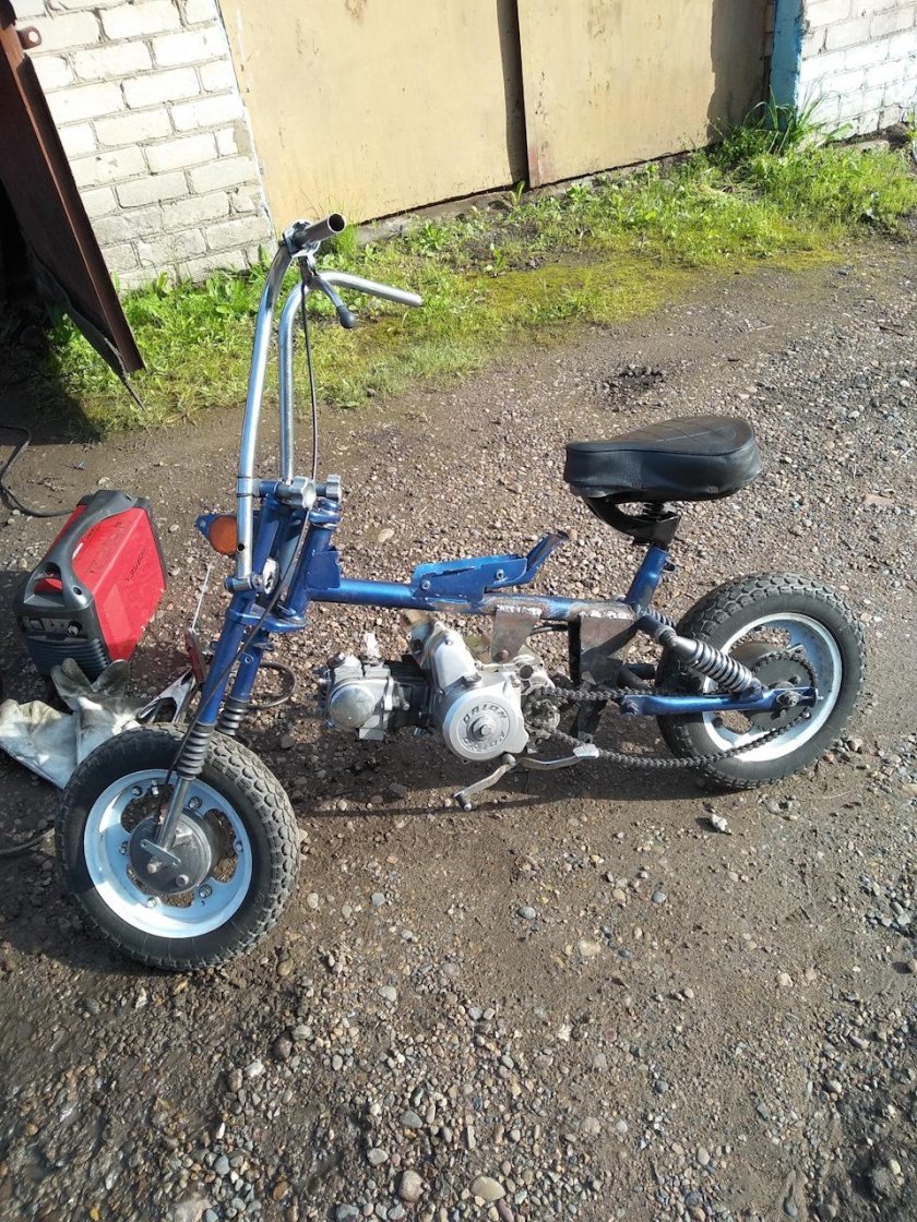 Мини мокик с двигателем Альфа