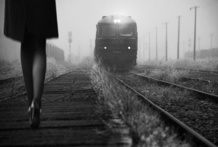 Уходящий поезд