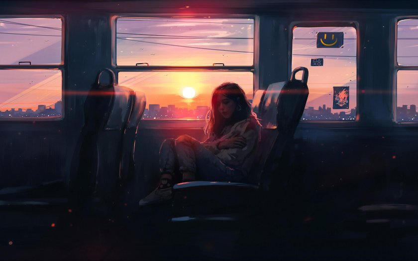 Вид из окна поезда