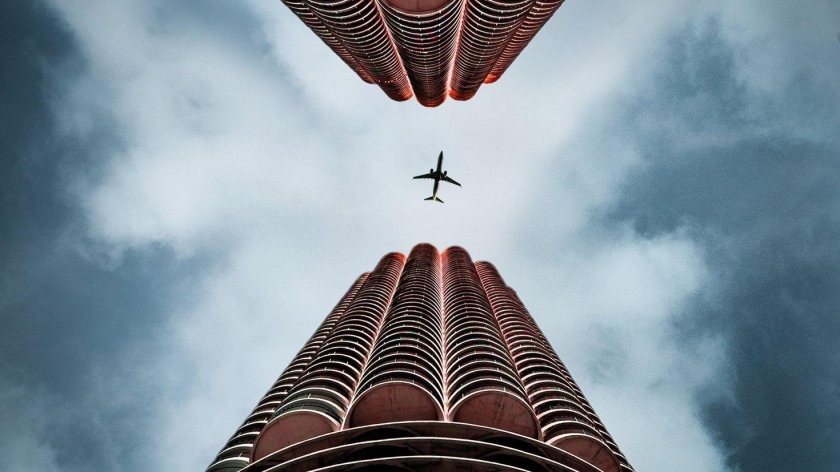 Небоскребы вид снизу