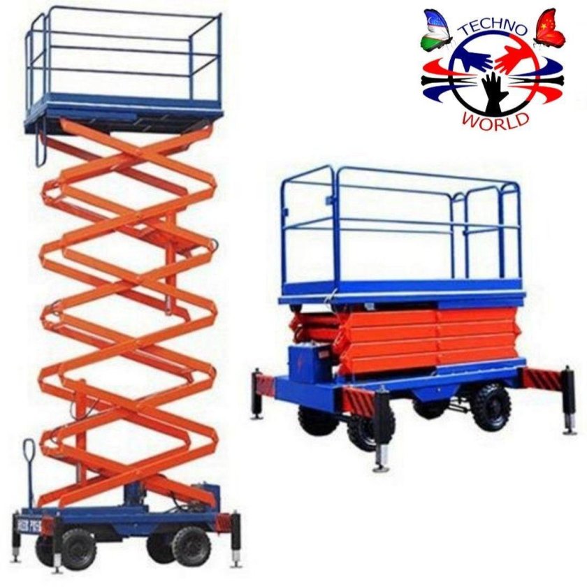 Подъемник ножничный передвижной Tor SJY 300 кг 12 м (автономный)