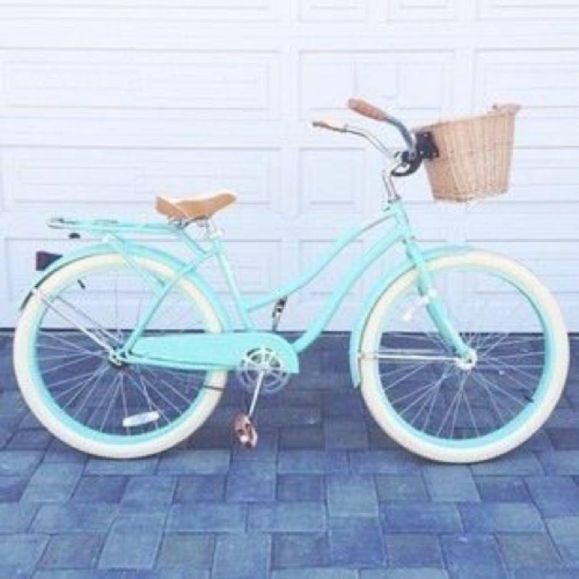 Ретро велосипед стелс мятный