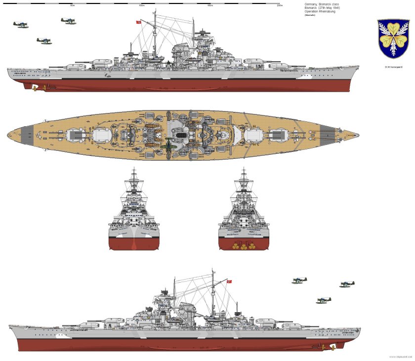Tirpitz 1939 и бисмарк