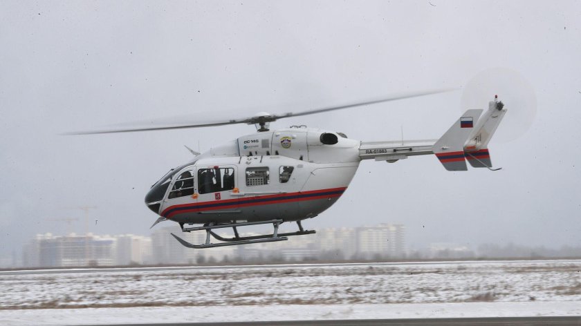 Санитарный вертолет мац