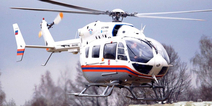 Санитарный вертолет мац