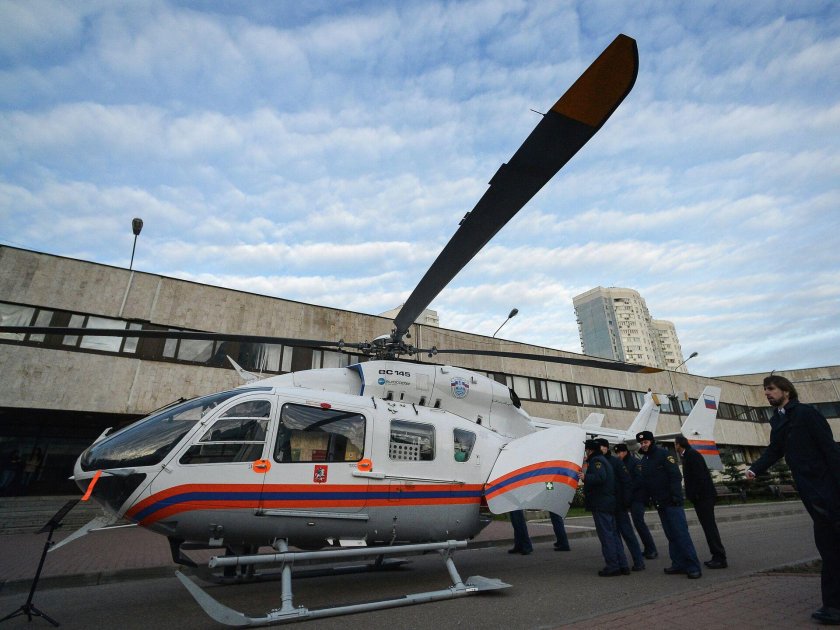 Санитарный вертолет мац