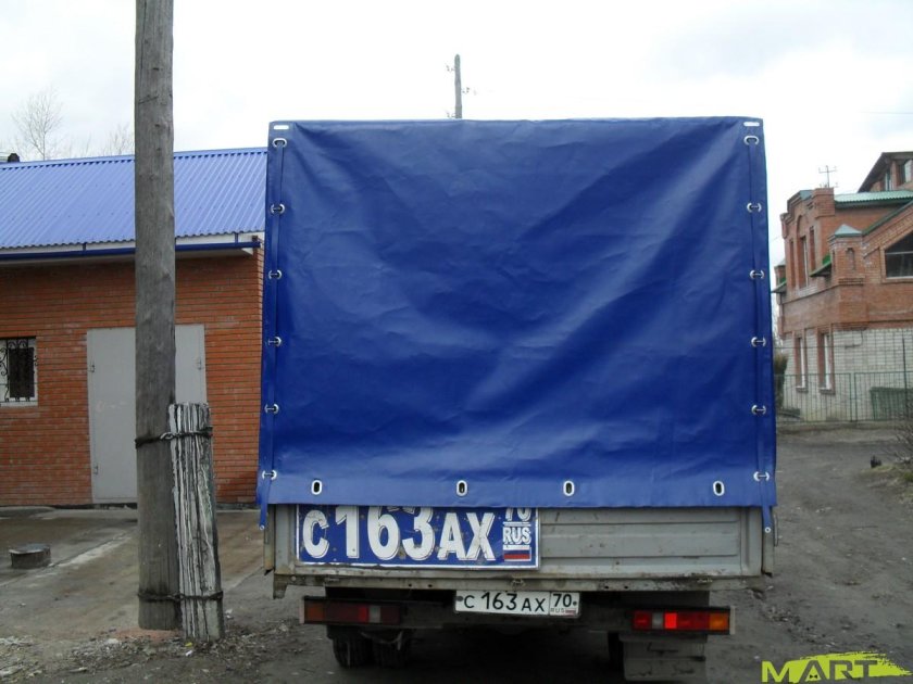 Газель тент сзади