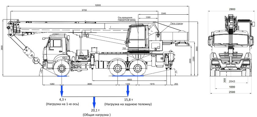 Кран автомобильный КС-55713-1