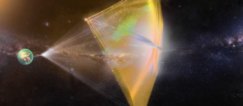 Солнечный парус в космосе