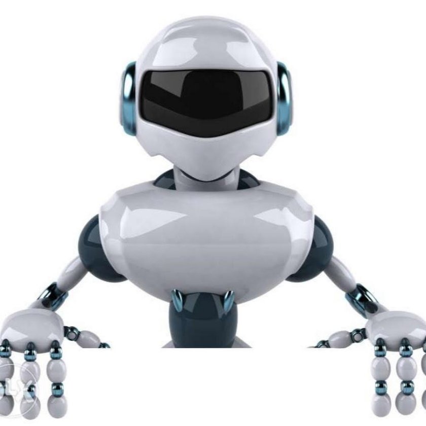 Робот на белом фоне