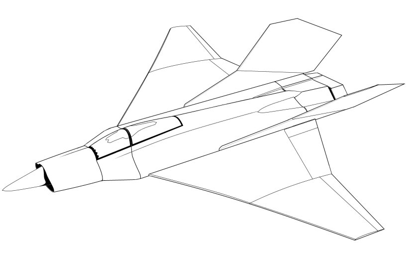 Истребитель рисунок