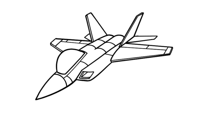 Раскраска истребитель
