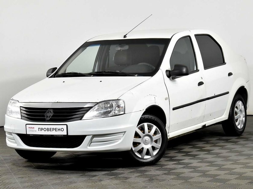 Рено Логан белый 2011