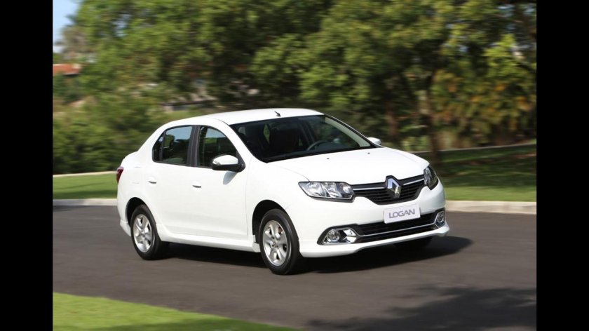 Рено Логан 2014 белый