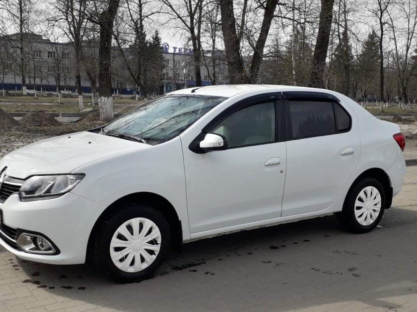 Рено Логан белый r15