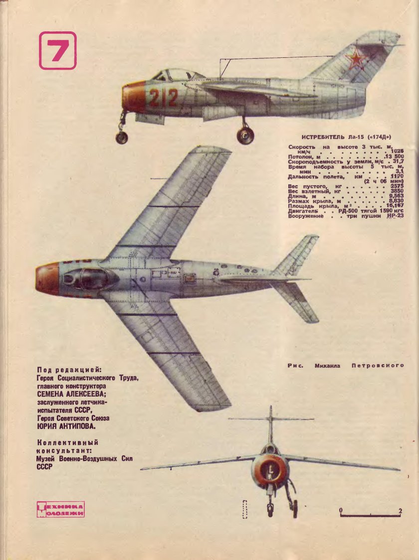 Истребитель ла-15 чертежи