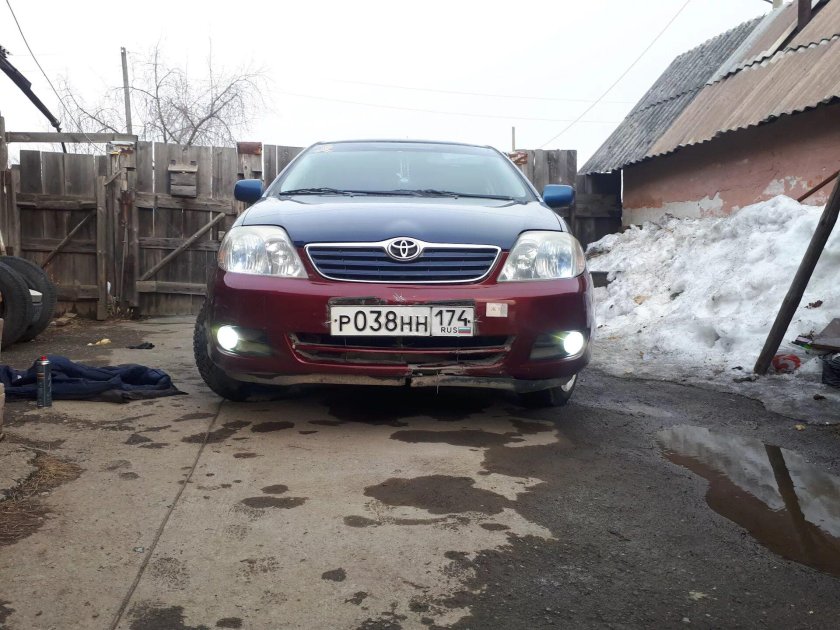 Дневные ходовые огни на тойота королла 120 кузов