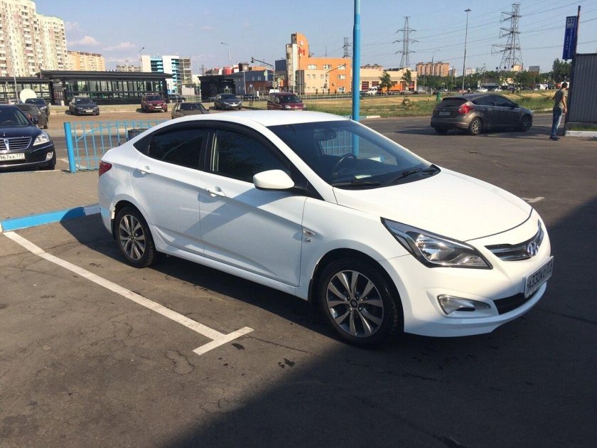 Солярис 2014 белый