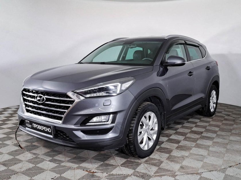 Серый Hyundai Tucson III Рестайлинг 2.0 at (150 л.с.) с пробегом