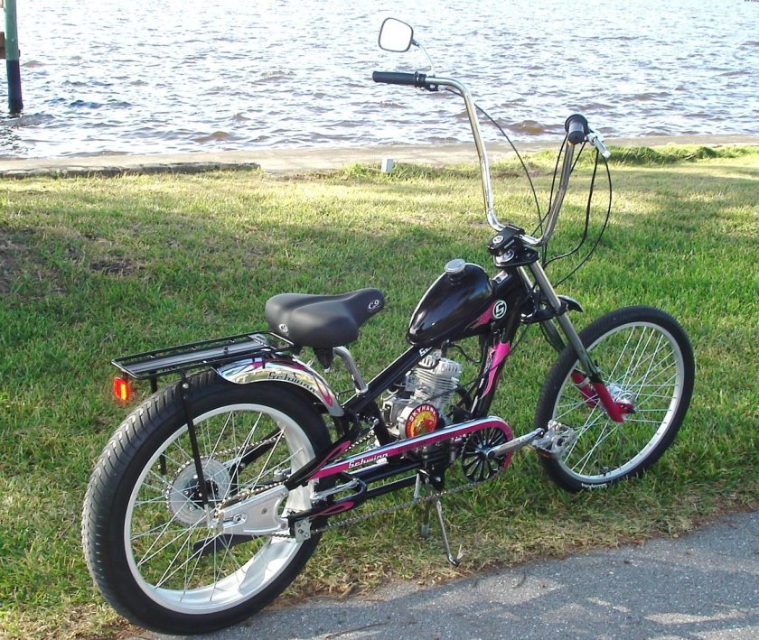 Велосипед с мотором ok32003 Chopper
