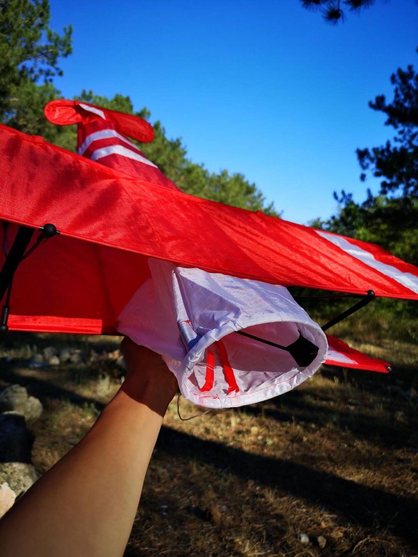 Воздушный змей "3d самолет"