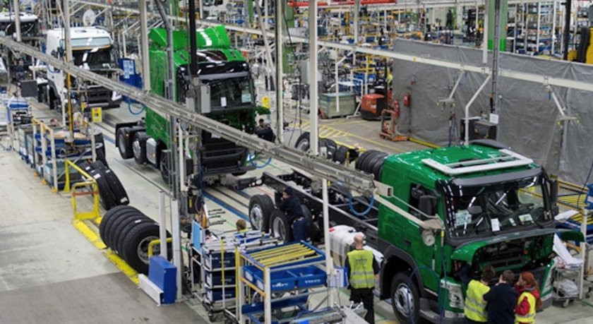 Завод Volvo в Швеции