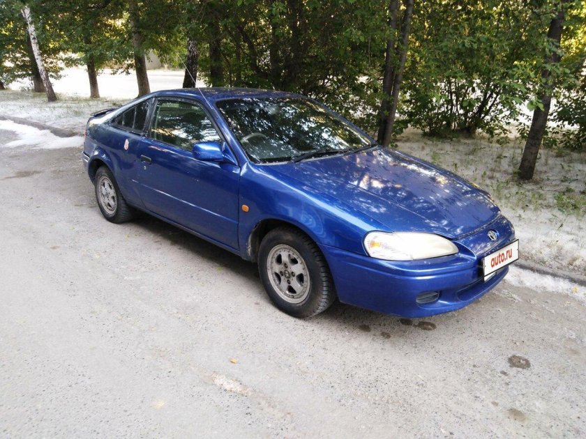 Тойота Цинос купе синяя