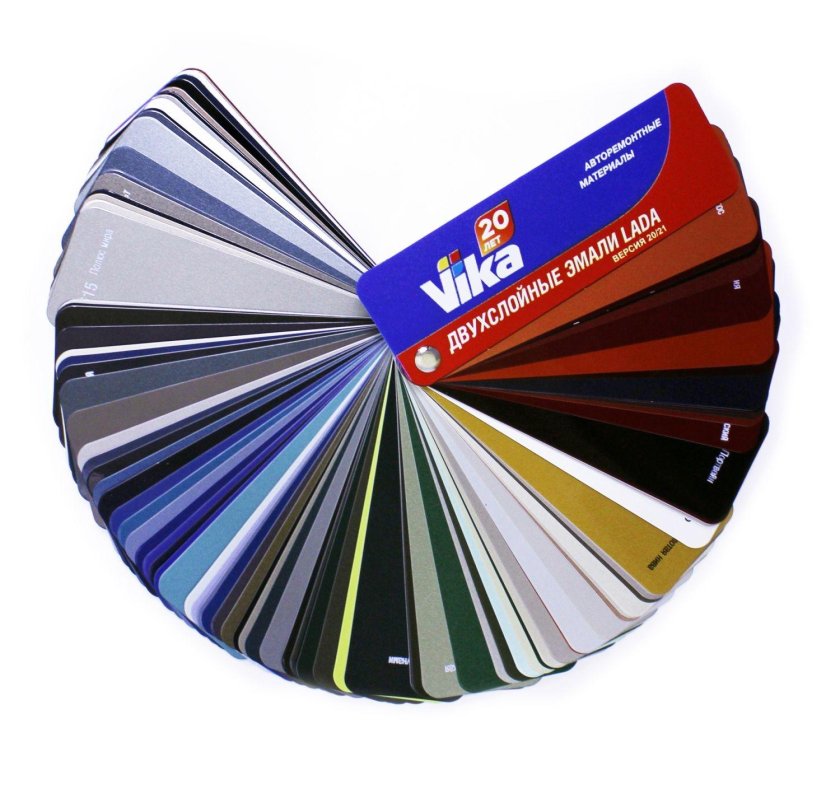 Vika палитра автоэмалей металлик