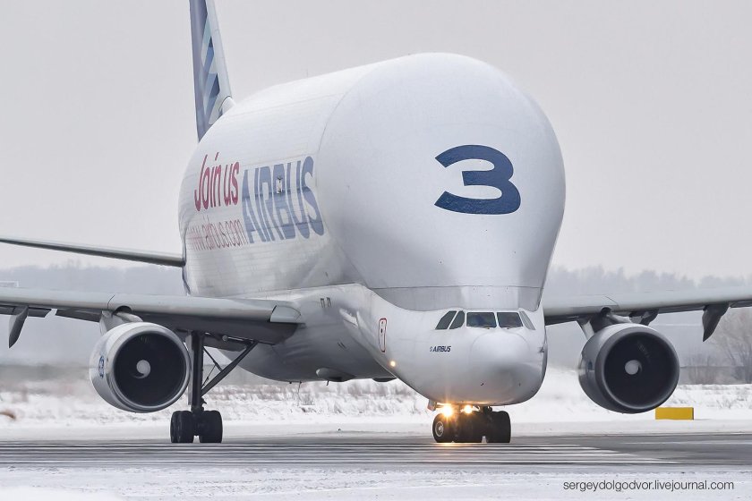 Airbus Beluga в Новосибирске