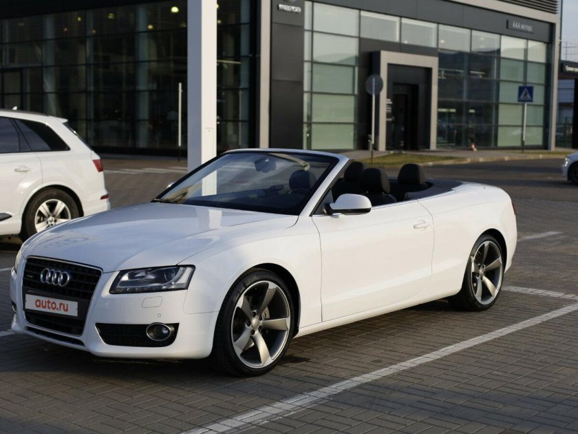 Ауди а5 белый кабриолет