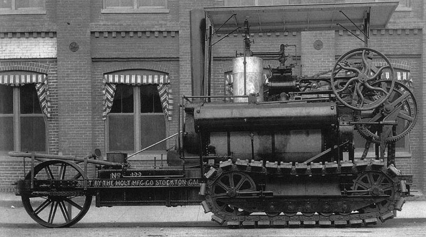 Паровой трактор Холт