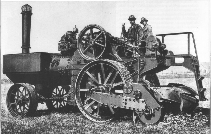 Паровой трактор Холт