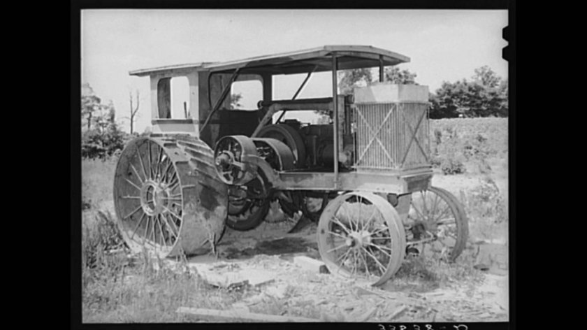 Паровой трактор 1916