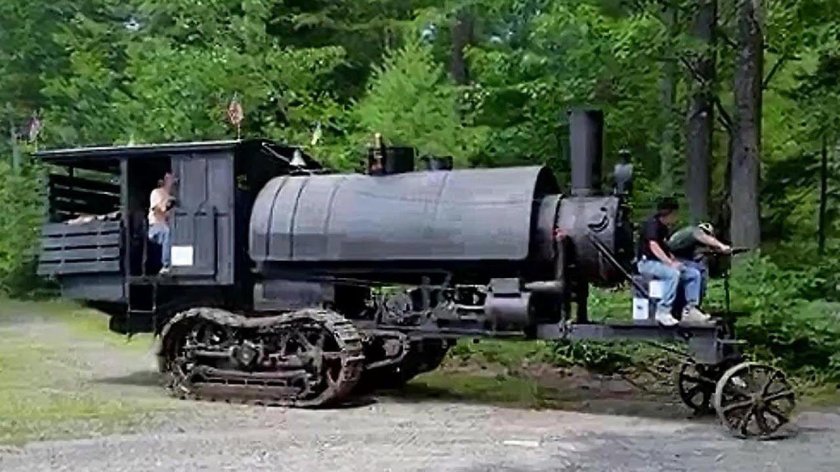 Гусеничный трактор Lombard Steam log Hauler (1901 год)