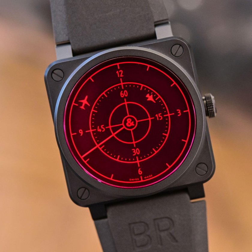 Bell &amp; Ross br 03-92 Red Radar Ceramic