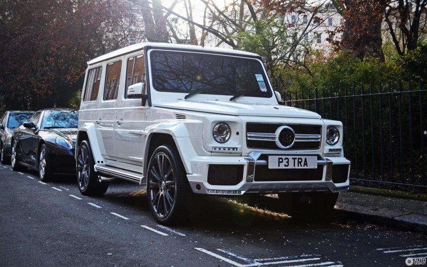 Mercedes-Benz g63 Brabus белый