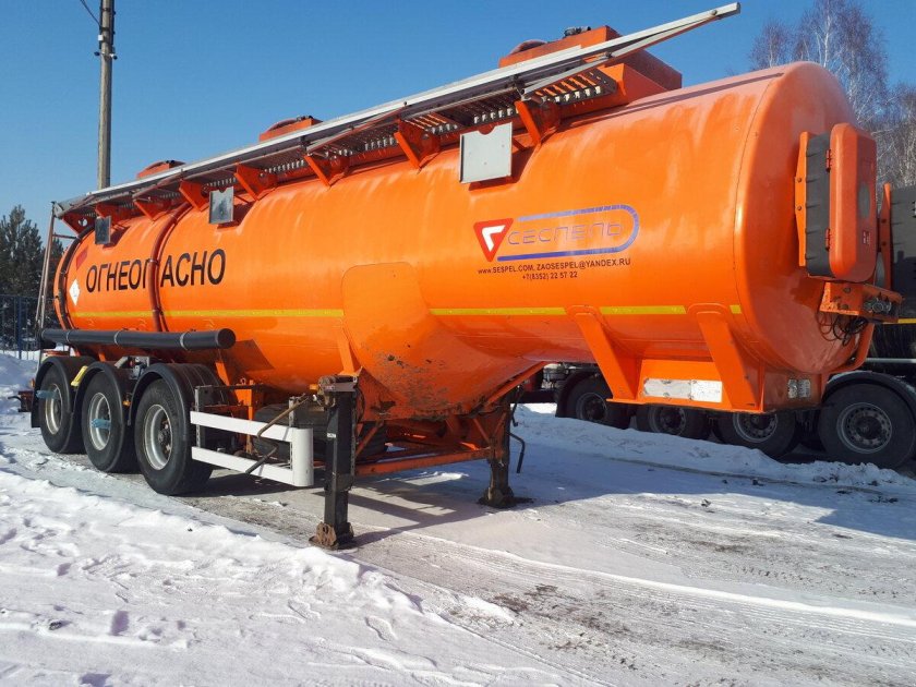 Маркер полуприцепа оранжевый