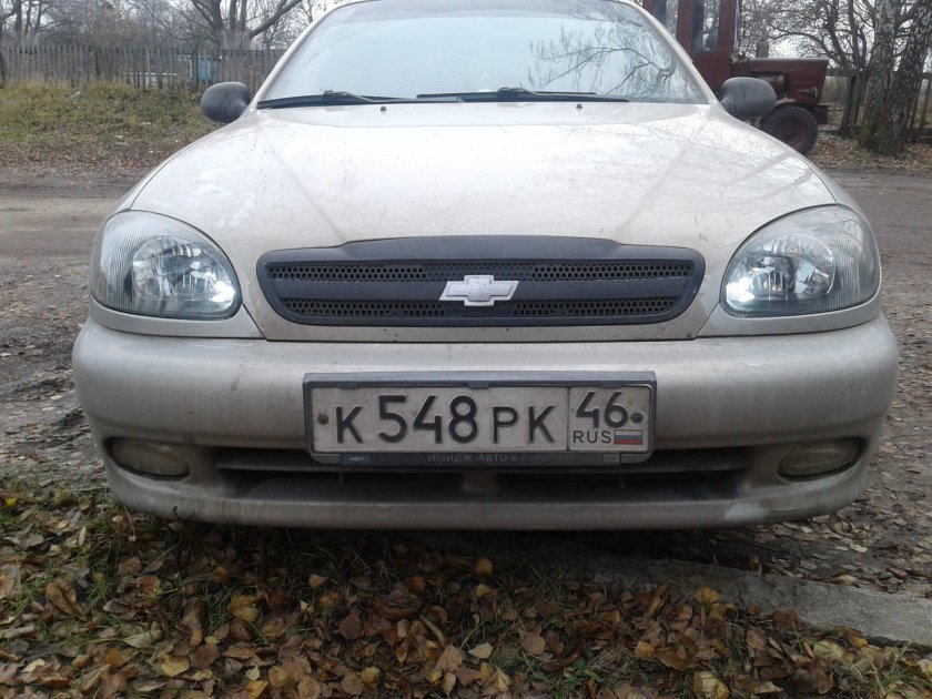 Шевроле Ланос серый